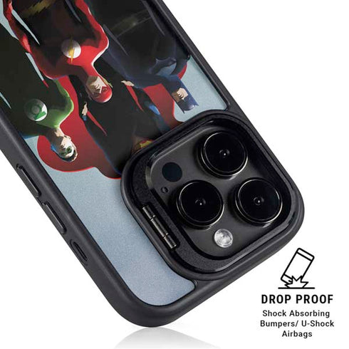 Justice League Standing Pose Team iPhone 16 Pro Kickstand Case